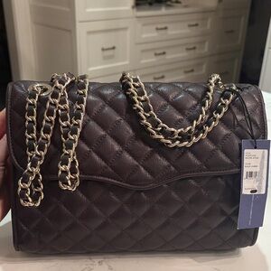 Quilted Black Chain Shoulder Bag